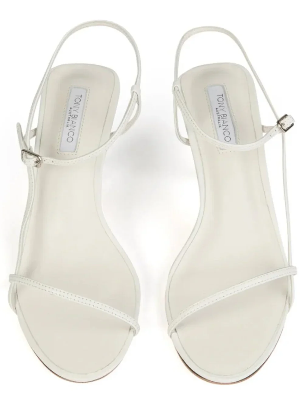 Tony Bianco Caprice Heels White Kid Leather, 7.5